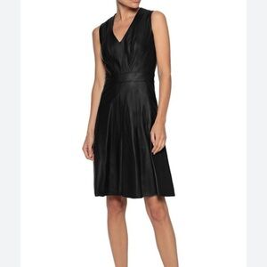 IRIS & Ink Lamb Leather Black sleeveless size medium